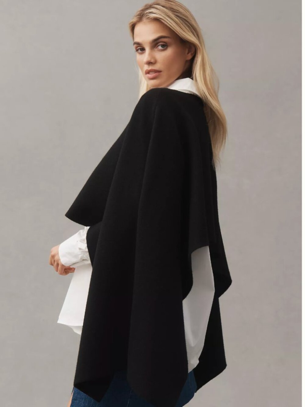NWT Anthropologie Mare Mare Knit Poncho - One Size - Picture 3 of 7